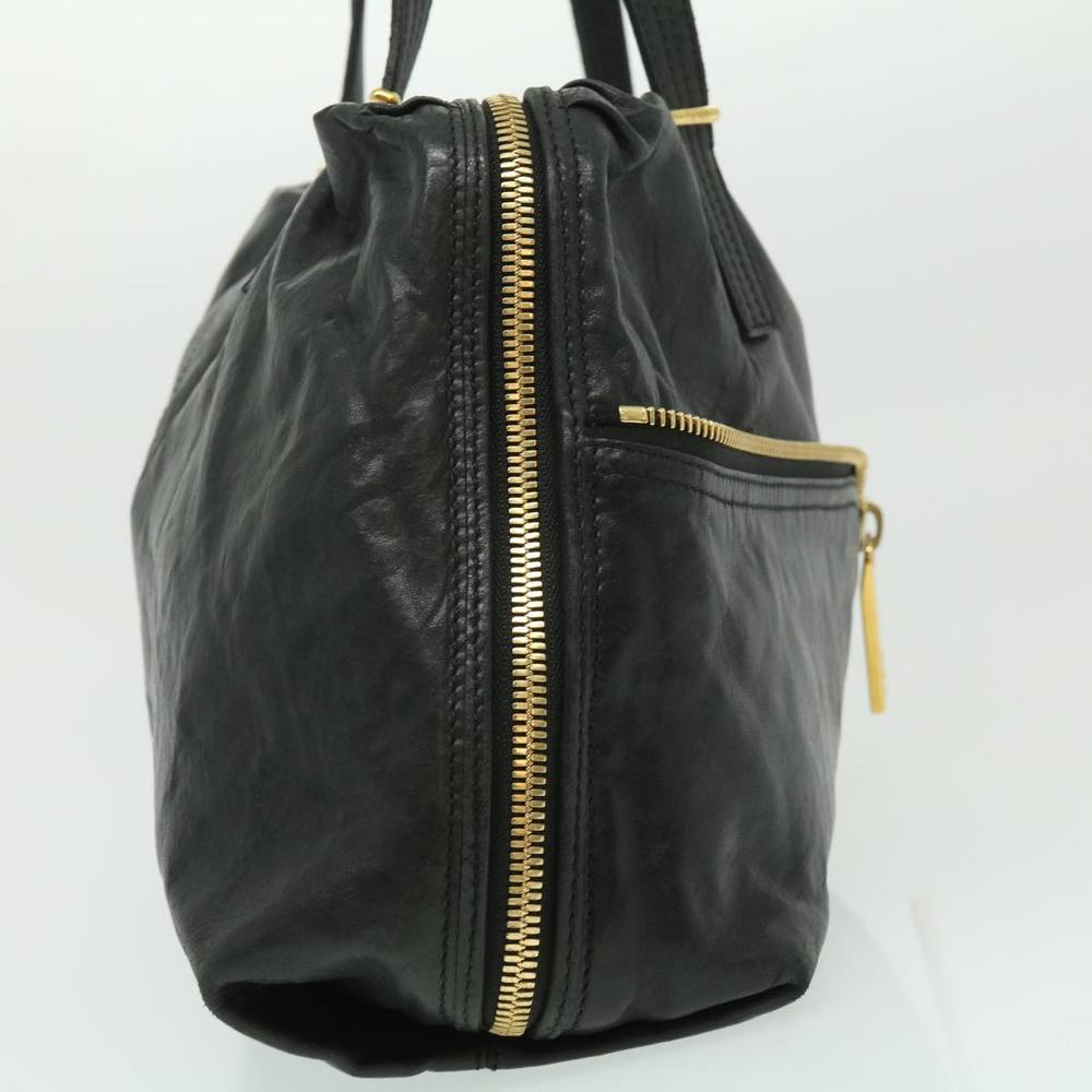 FENDI Tote Bag Leather Black Auth bs1443 - Picture 4 of 10